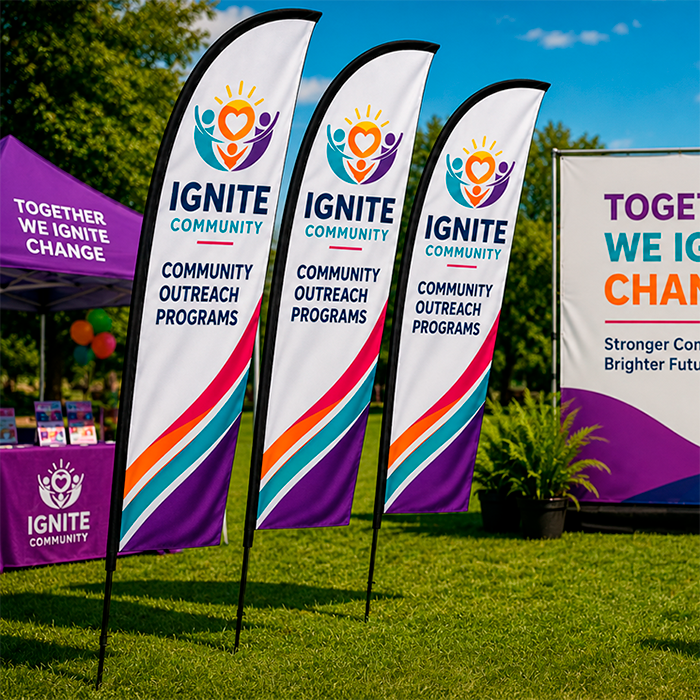 Wind Cheather Banners Deluxe Double Sided Digital