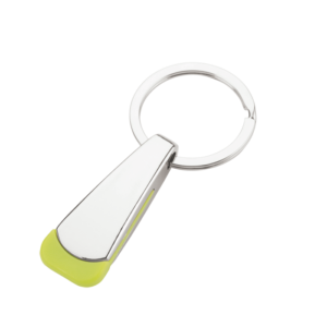 Tear Shaped Chrome Keychain